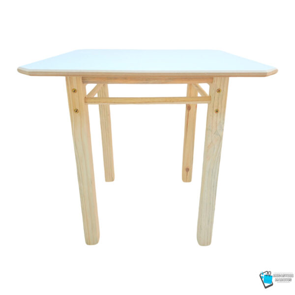MESA QUADRADA INFANTIL DE MADEIRA RESISTENTE MEGASTORE MARQUES 06