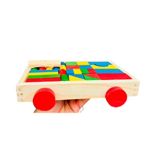 Carrinho Blocos De Montar Colorido 30pçs Brinquedo Educativo Pedagogico - Image 7