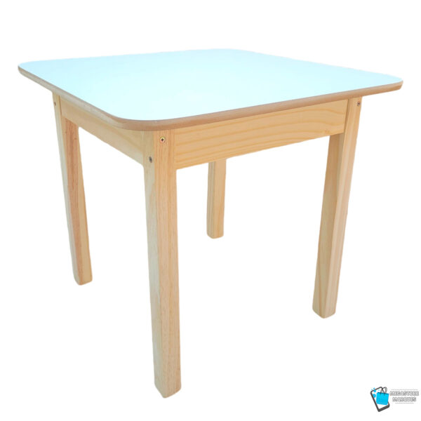 MESA COM COMPARTIMENTO BAÚ INFANTIL DE MADEIRA RESISTENTE MEGASTORE MARQUES 07