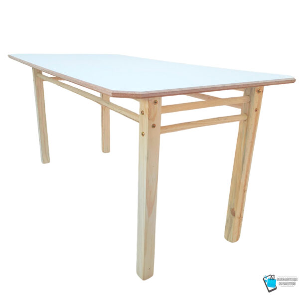 MESA RETANGULAR INFANTIL DE MADEIRA RESISTENTE MEGASTORE MARQUES 06