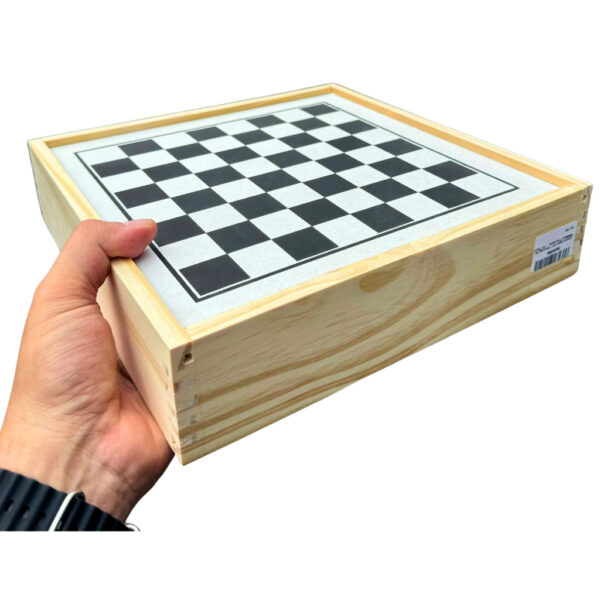 Jogos de Mesa Padrão 5 em 1 Xadrez, Dama, Ludo, Trilha, Jogo da Velha Educativos Jogos Classicos - Image 4