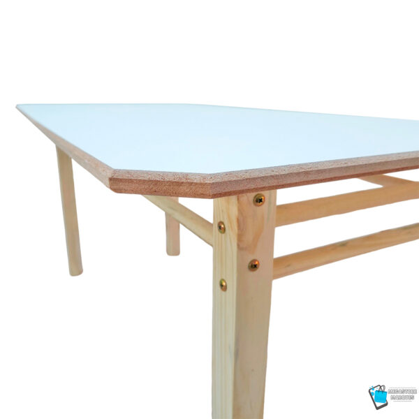 MESA RETANGULAR INFANTIL DE MADEIRA RESISTENTE MEGASTORE MARQUES 03